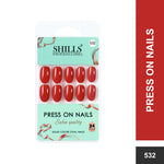 Glossy Solid Color Nails Oval(SPN527-SPN552) - Shills Professional