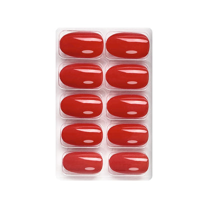 Glossy Solid Color Nails Oval(SPN527-SPN552) - Shills Professional