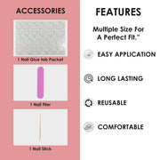 Glossy Solid Color Nails Oval(SPN527-SPN552) - Shills Professional