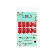 Glossy Solid Color Nails Oval(SPN527-SPN552) - Shills Professional