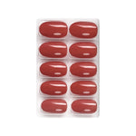 Glossy Solid Color Nails Oval(SPN527-SPN552) - Shills Professional