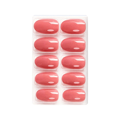 Glossy Solid Color Nails Oval(SPN527-SPN552) - Shills Professional