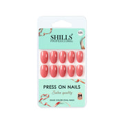 Glossy Solid Color Nails Oval(SPN527-SPN552) - Shills Professional