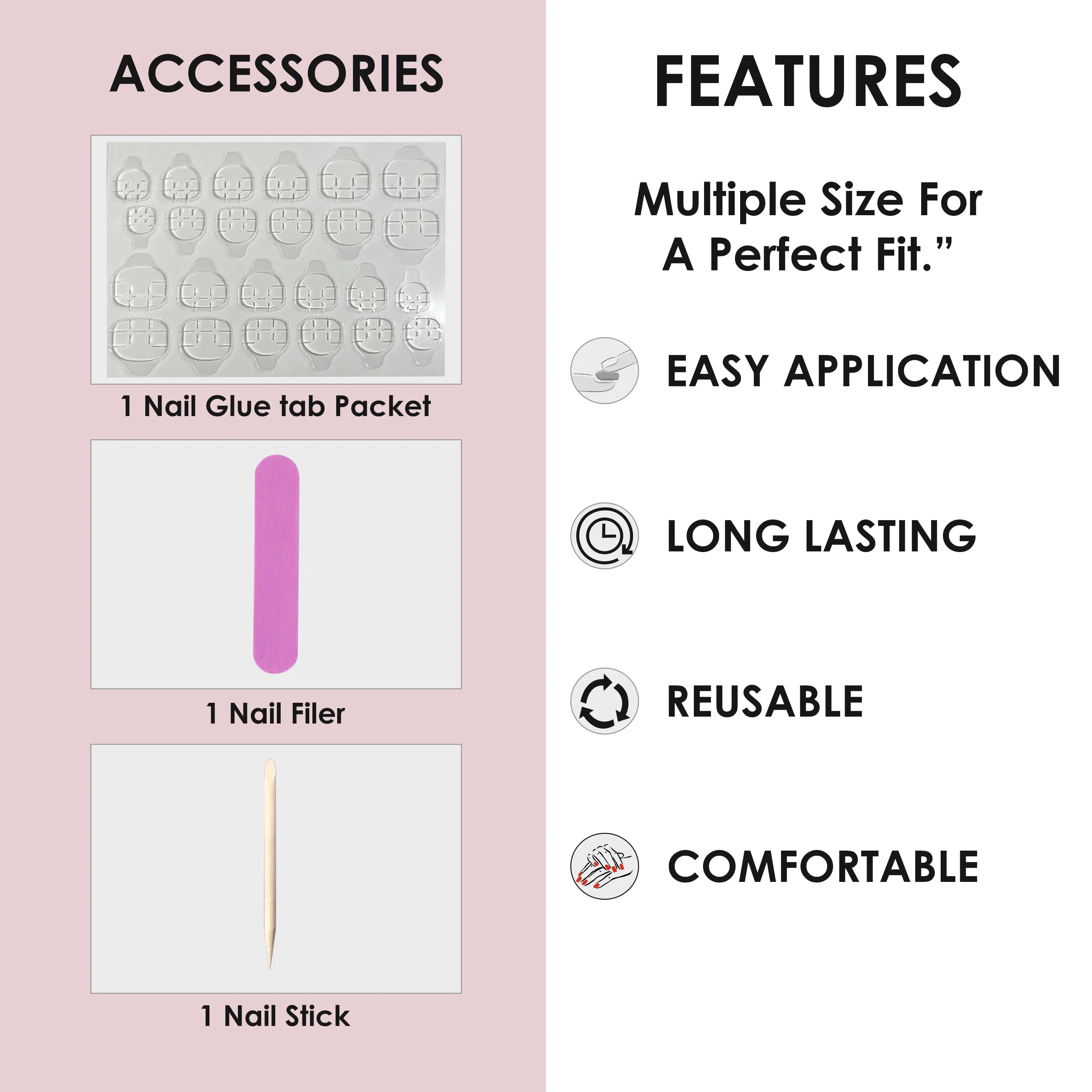 Glossy Solid Color Nails Oval(SPN527-SPN552) - Shills Professional