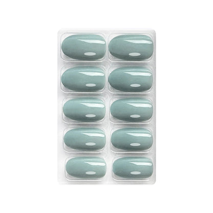 Glossy Solid Color Nails Oval(SPN527-SPN552) - Shills Professional