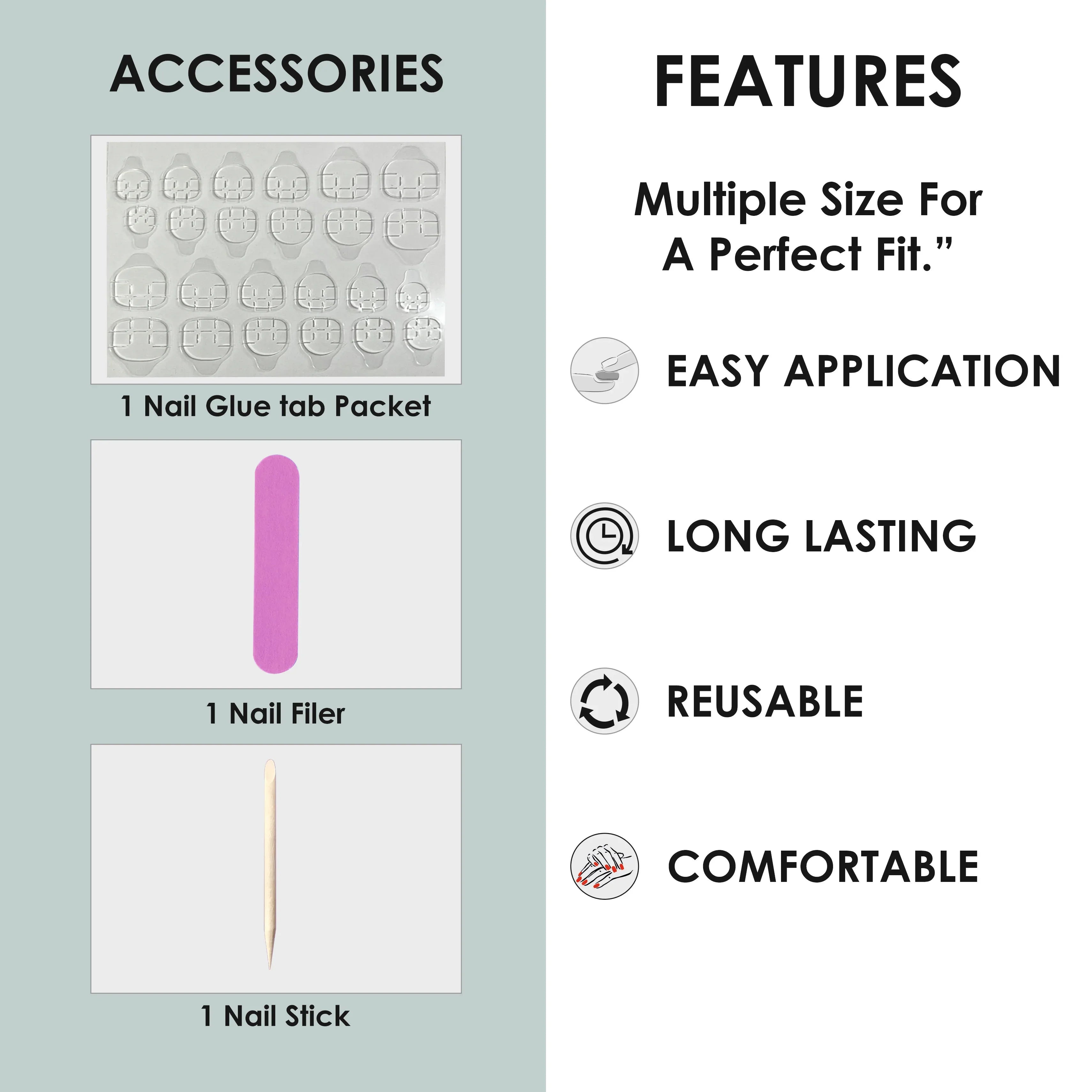 Glossy Solid Color Nails Oval(SPN527-SPN552) - Shills Professional