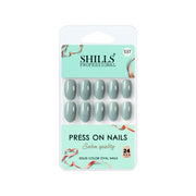 Glossy Solid Color Nails Oval(SPN527-SPN552) - Shills Professional