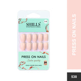 Glossy Solid Color Nails Oval(SPN527-SPN552) - Shills Professional