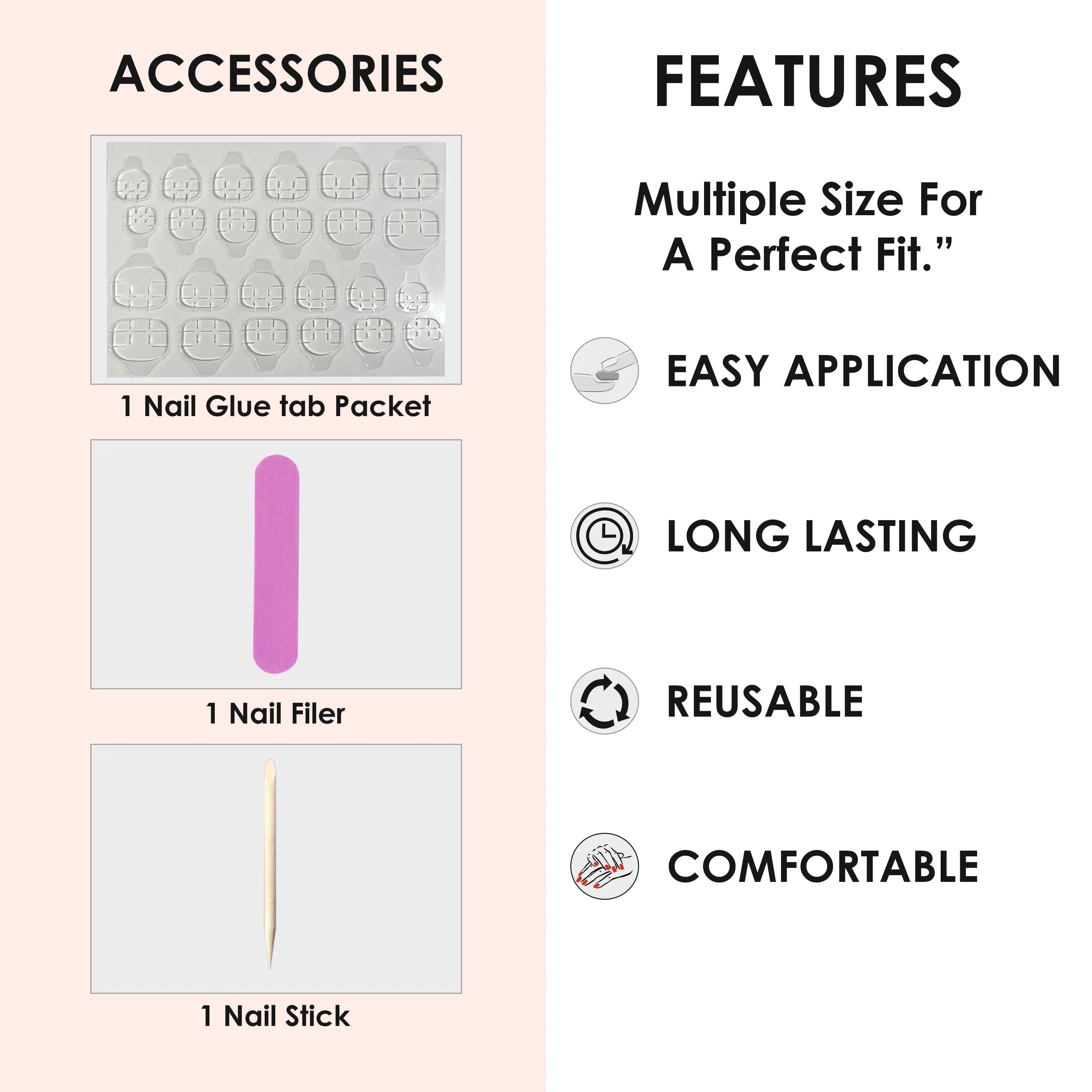 Glossy Solid Color Nails Oval(SPN527-SPN552) - Shills Professional