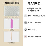 Glossy Solid Color Nails Oval(SPN527-SPN552) - Shills Professional