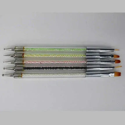 2IN1 Nail brush&dotting Tool 5Pcs SPN-6176 - Shills Professional
