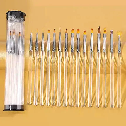 Nail Art Brush set White - Shills Professional