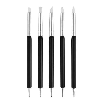 Dotting Tools with Silicone Tool Black SPN-6636 - Shills Professional