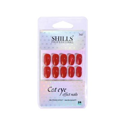 Cat Eye Effect Nails Oval(SPN747-SPN752) - Shills Professional