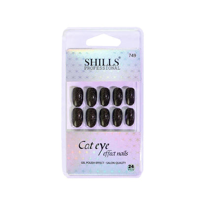 Cat Eye Effect Nails Oval(SPN747-SPN752) - Shills Professional