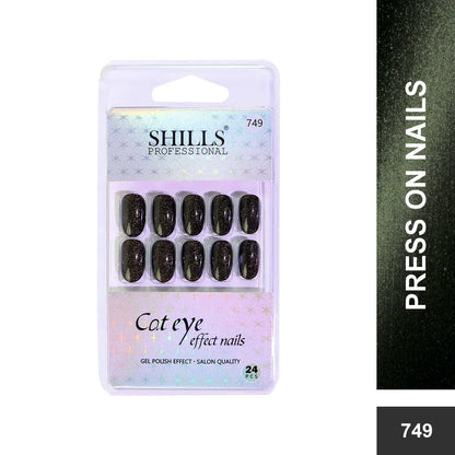 Cat Eye Effect Nails Oval(SPN747-SPN752) - Shills Professional