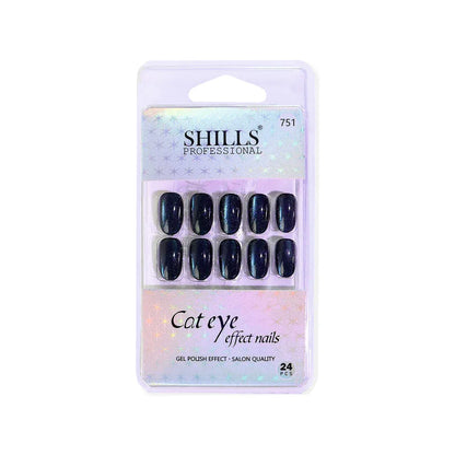 Cat Eye Effect Nails Oval(SPN747-SPN752) - Shills Professional