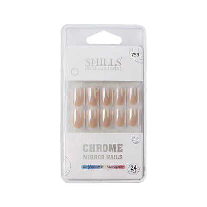 Chrome Mirror Nail Oval(SPN755-SPN76) - Shills Professional