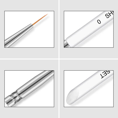 Nail Art White Brush - Shills Professional