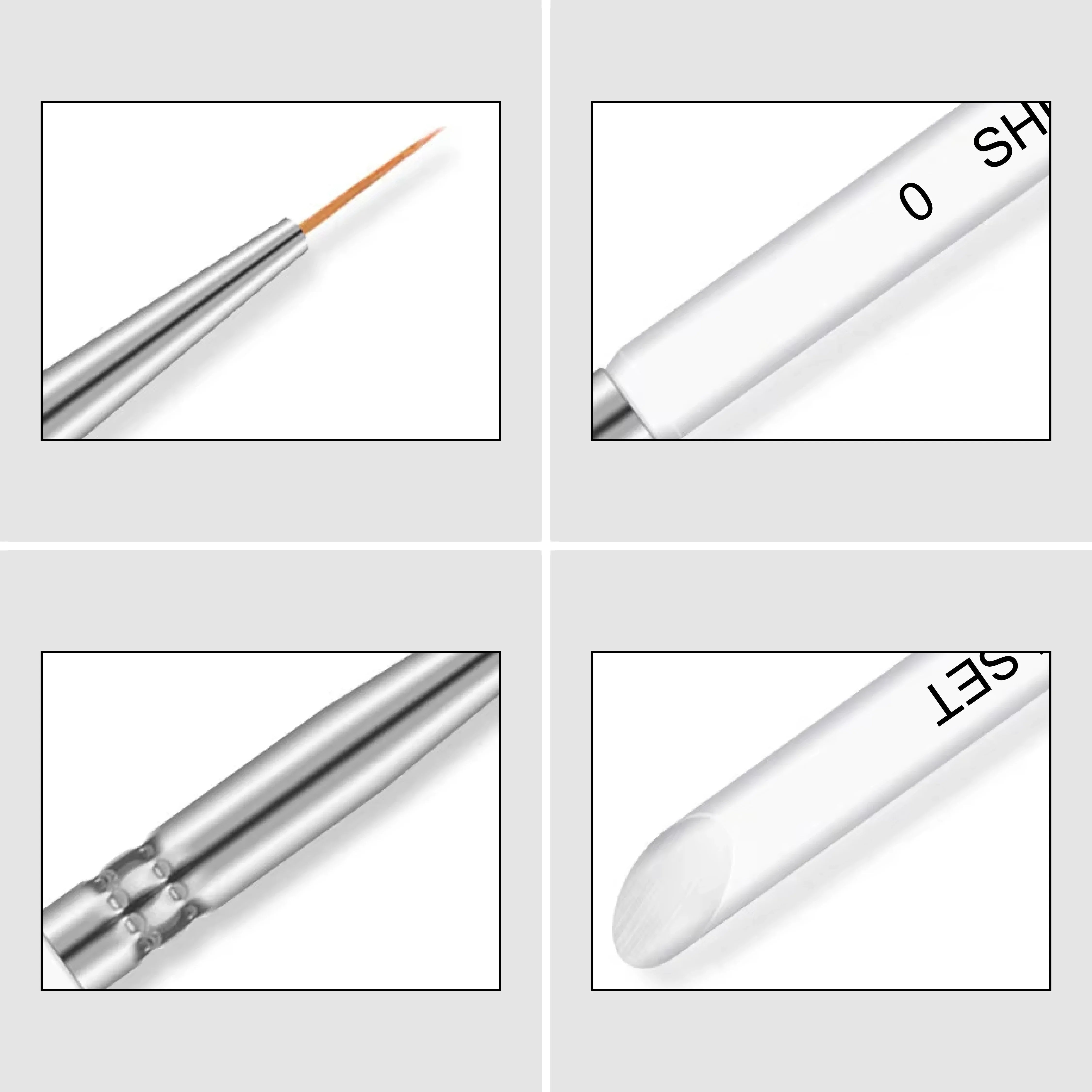 Nail Art White Brush - Shills Professional