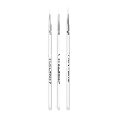 Nail Art White Brush - Shills Professional