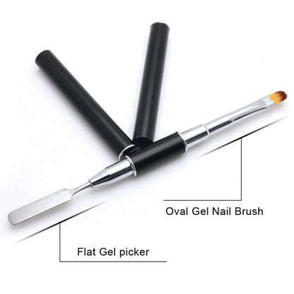 2-in-1 Poly Gel Nail Art Brush - Shills Professional