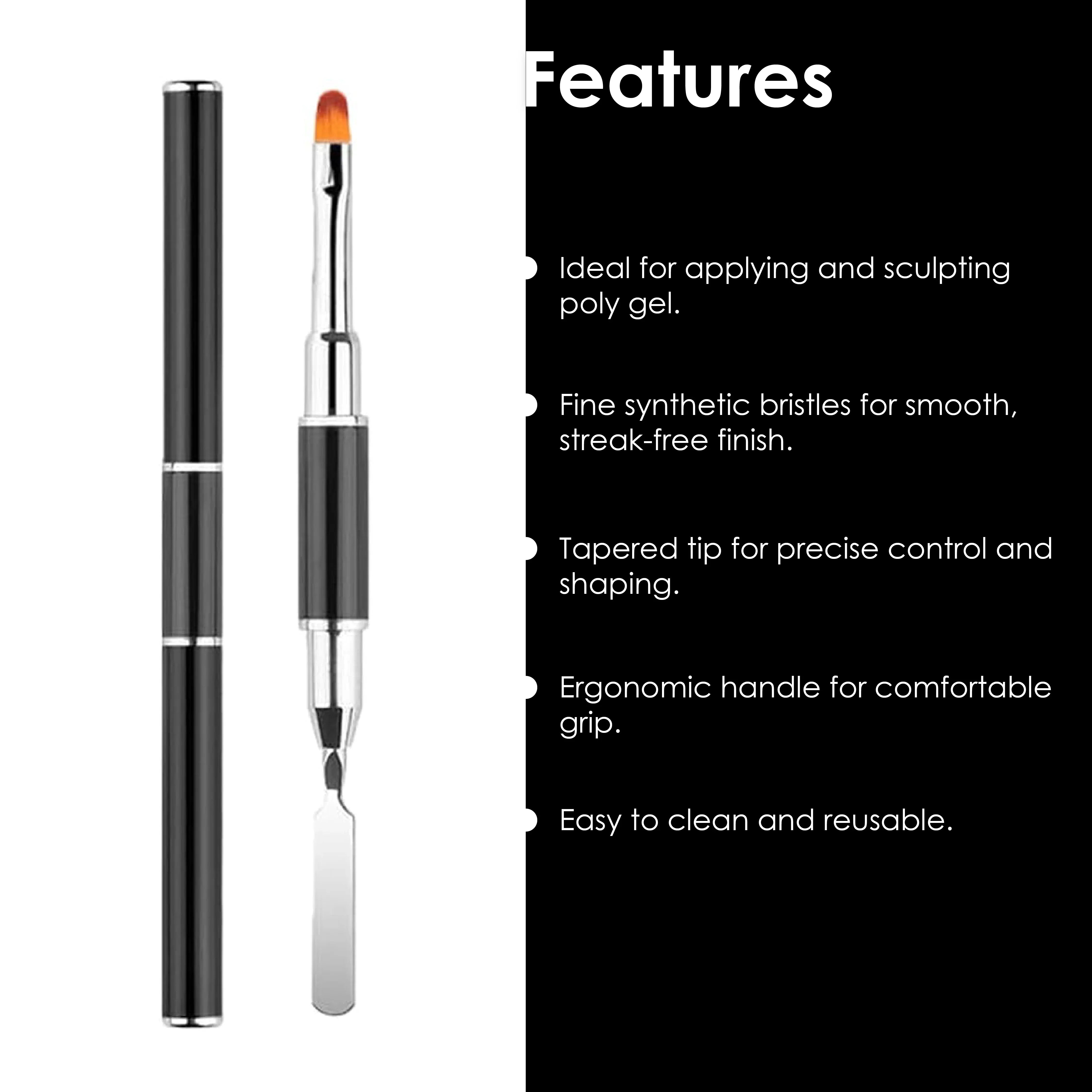 2-in-1 Poly Gel Nail Art Brush - Shills Professional