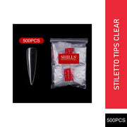 PKT 500pcs StilettoTips Clear