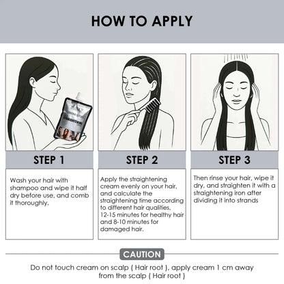 Diamond Shine Hair Straightening Cream (Strong) - Shills Professional