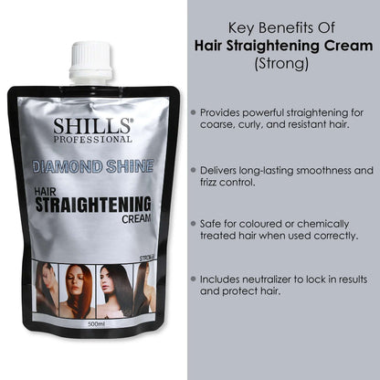 Diamond Shine Hair Straightening Cream (Strong) - Shills Professional