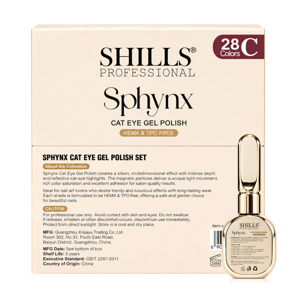 Sphynx Cat Eye Gel Polish Set C