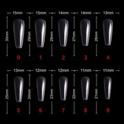 PKT 500pcs T-Shape Nail Tips Clear