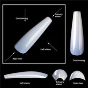 PKT 500pcs T-Shape Nail Tips Natural