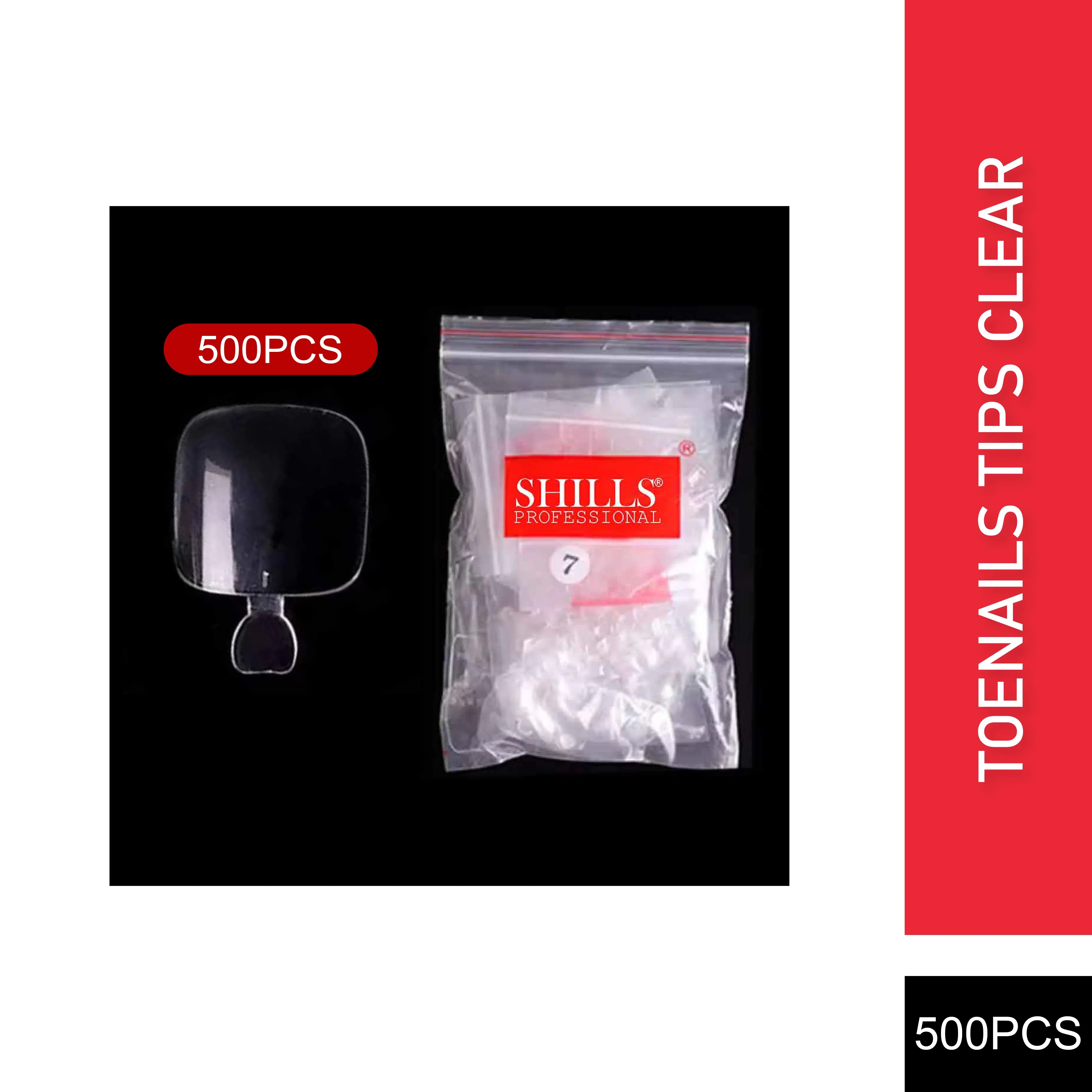 PKT 500pcs Toenails Tips Clear - Shills Professional