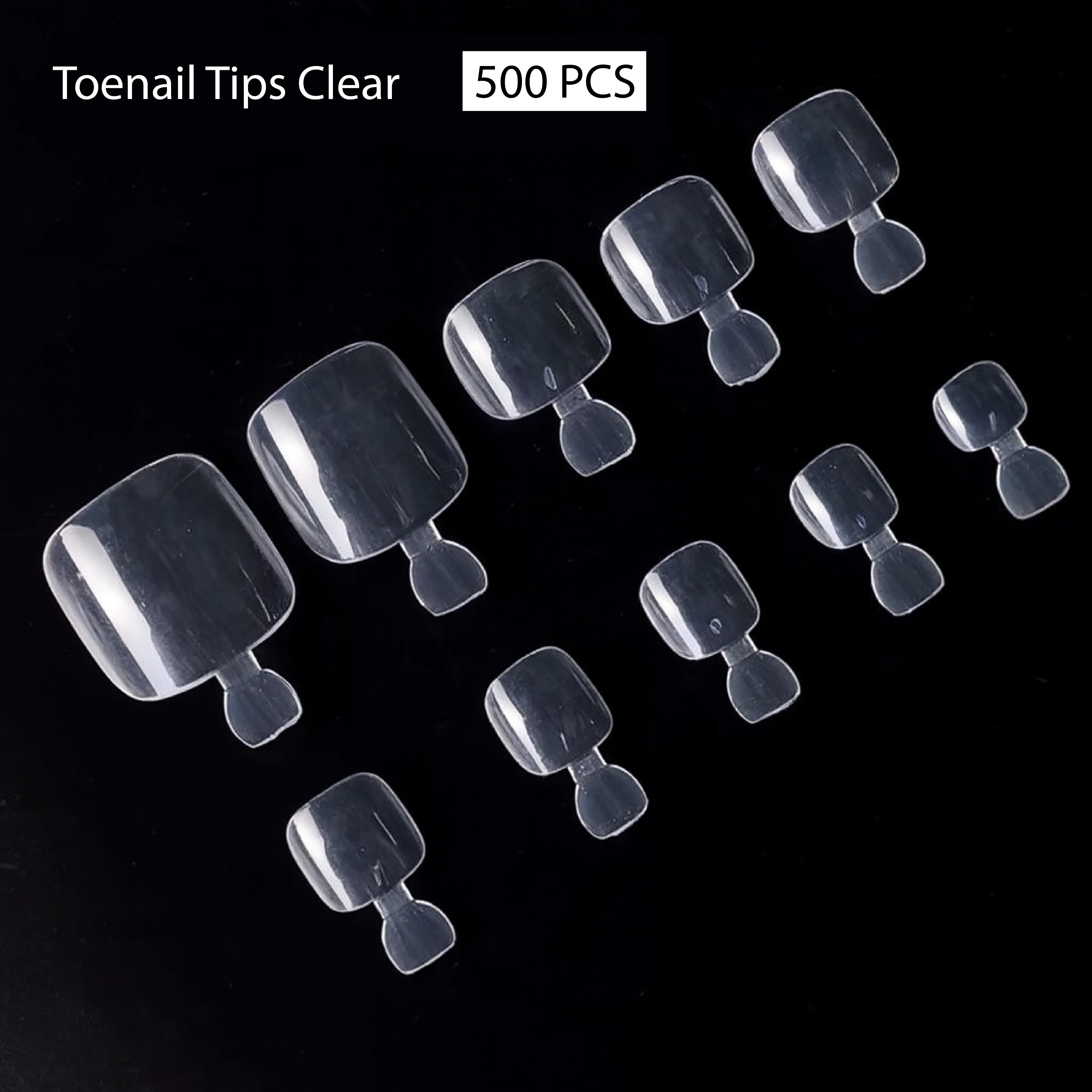PKT 500pcs Toenails Tips Clear - Shills Professional