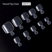 PKT 500pcs Toenails Tips Clear