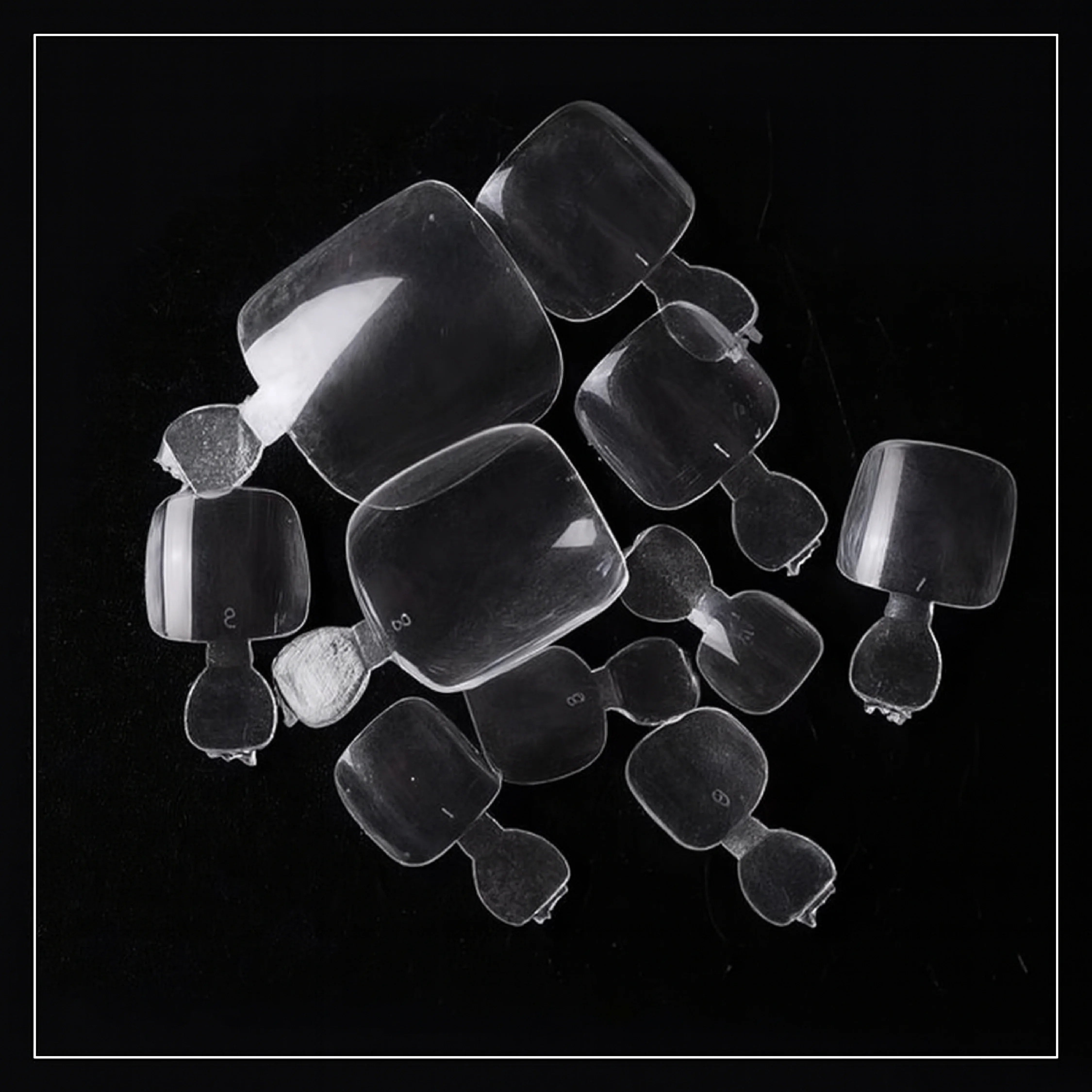 PKT 500pcs Toenails Tips Clear - Shills Professional