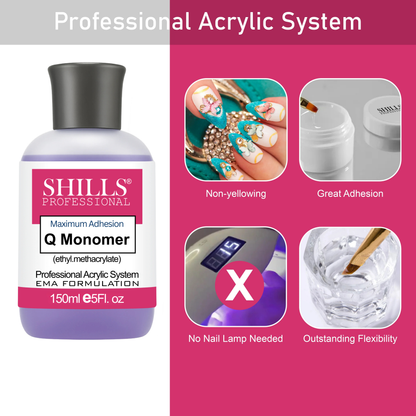 Professional Acrylic System Monomer 150ml (Purple)