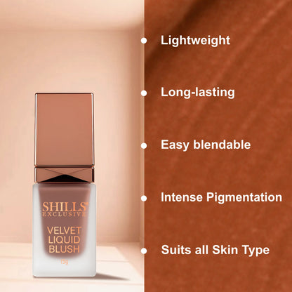 Velvet Liquid Blusher - Shills Professional