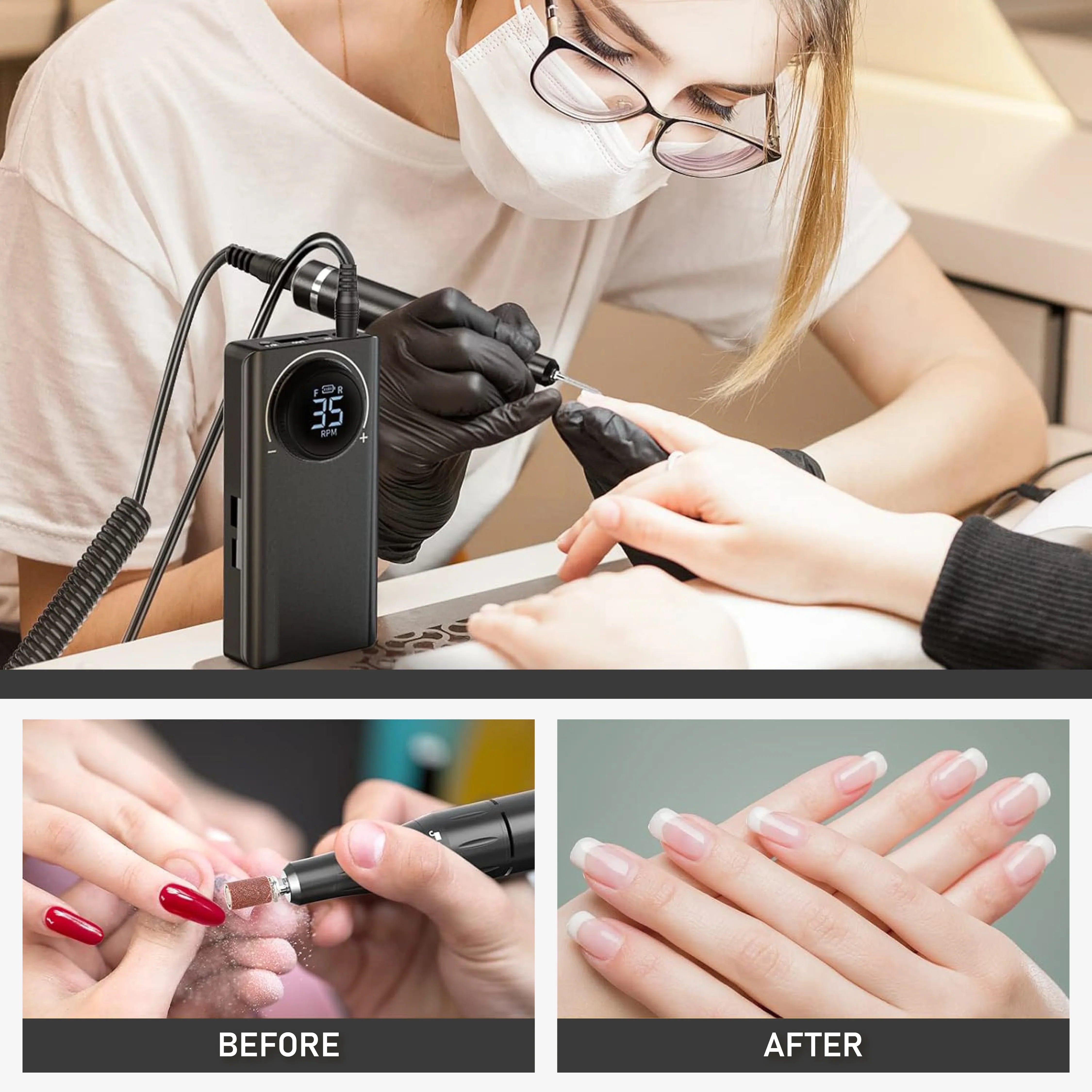 Yoke Fellow 35000rpm Nail Drill Machine - Shills Professional