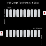 PKT 500pcs Nail Art Tips 4 Size