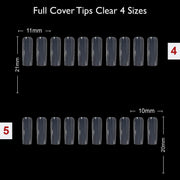 PKT 500pcs Nail Art Tips 4 Size