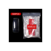 PKT 500pcs Half Cover Nail Tips Clear