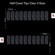 PKT 500pcs Nail Art Tips 4 Size