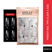 PKT 500pcs Nail Art Tips 4 Size