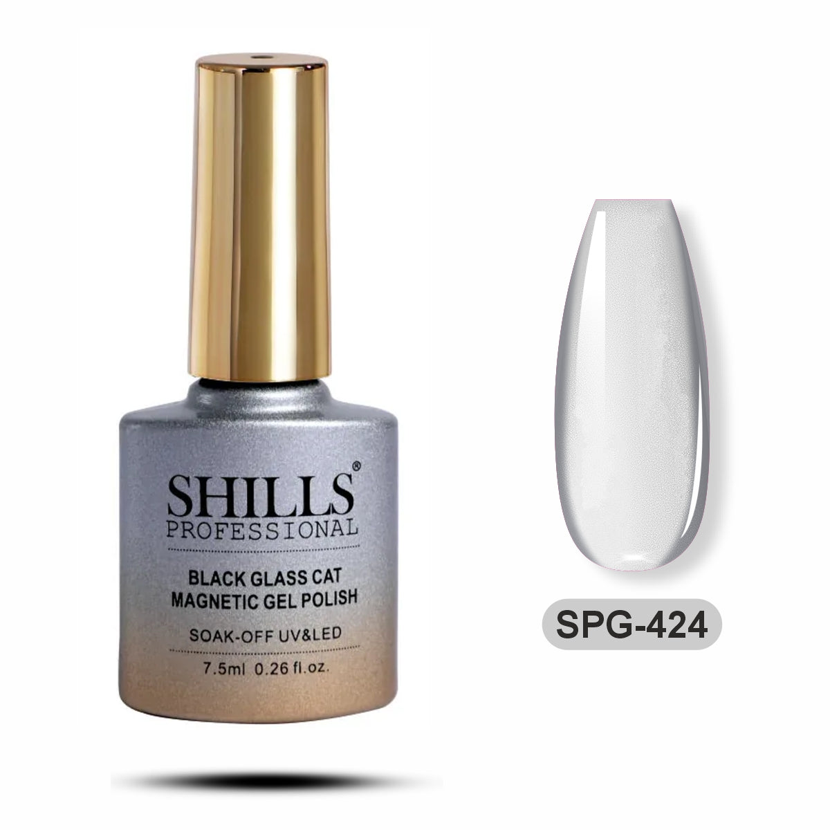 Black Glass Cat Magnetic Gel Polish