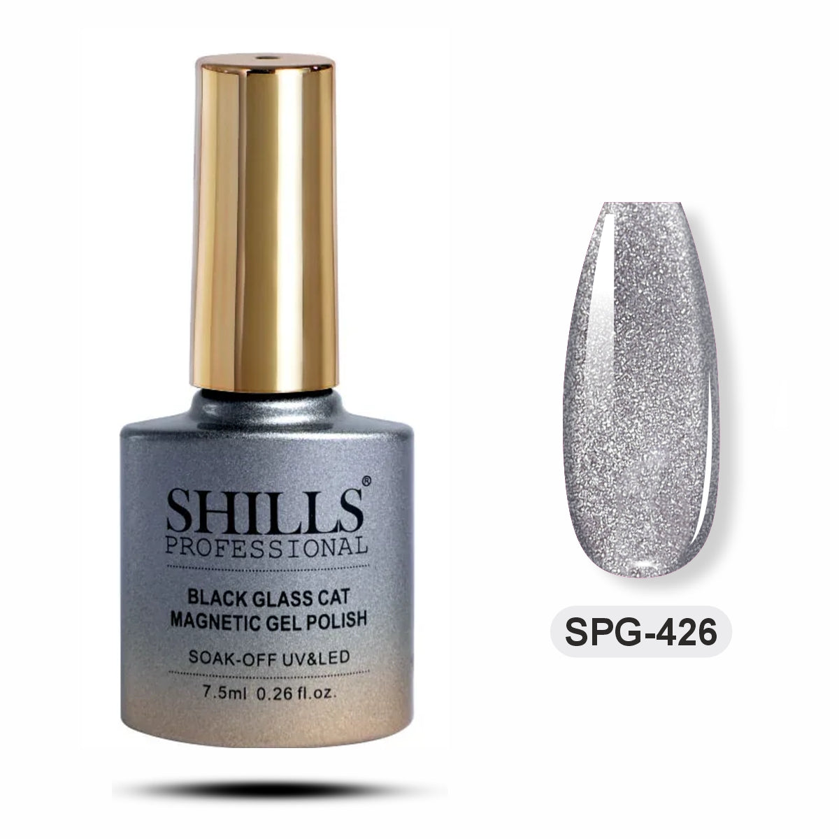 Black Glass Cat Magnetic Gel Polish