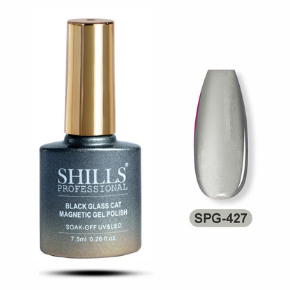 Black Glass Cat Magnetic Gel Polish