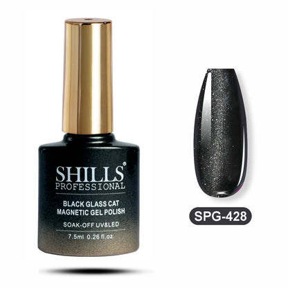 Black Glass Cat Magnetic Gel Polish