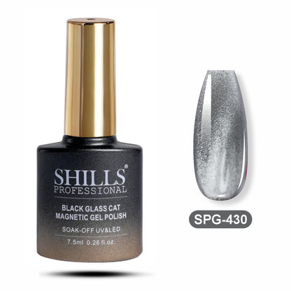 Black Glass Cat Magnetic Gel Polish